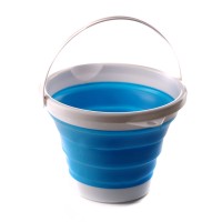 Відро складане силіконове СИЛА 5 л blue