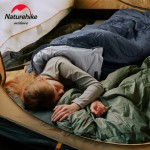 Спальник з капюшоном та закругленим дном Naturehike Y150 NH21MSD08 лівий, темно-блакитний