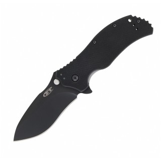 Ніж складний Zero Tolerance FOLDER G-10 BLACK/BLACK чорний клинок / чорна рукоять 0350