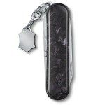 Ніж Victorinox Classic Brilliant Carbon 58мм,5функ,карбон + брелок-лого