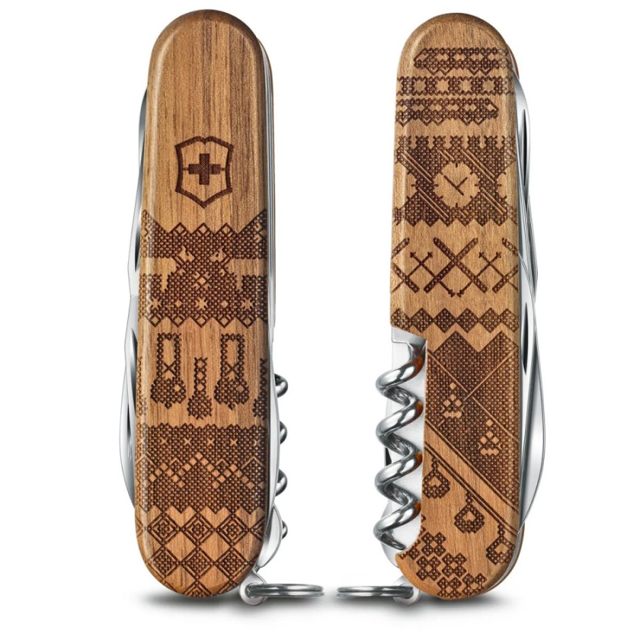Ніж Victorinox Companion Wood Swiss Spirit LE 2023 91мм,13функ,горіх (Lim.Ed. 12000)