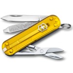 Ніж Victorinox Classic SD Ukraine 58мм,7функ,жовт.прозор-син.прозор