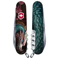 Ніж Victorinox Climber Zodiac 91мм,14функ ,Лазурний дракон