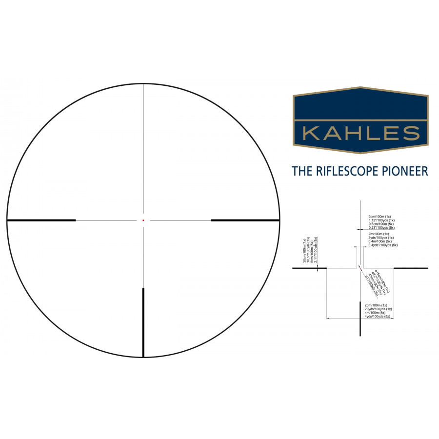 Приціл оптичний KAHLES Helia 1-5x24i Abs. 4-DH