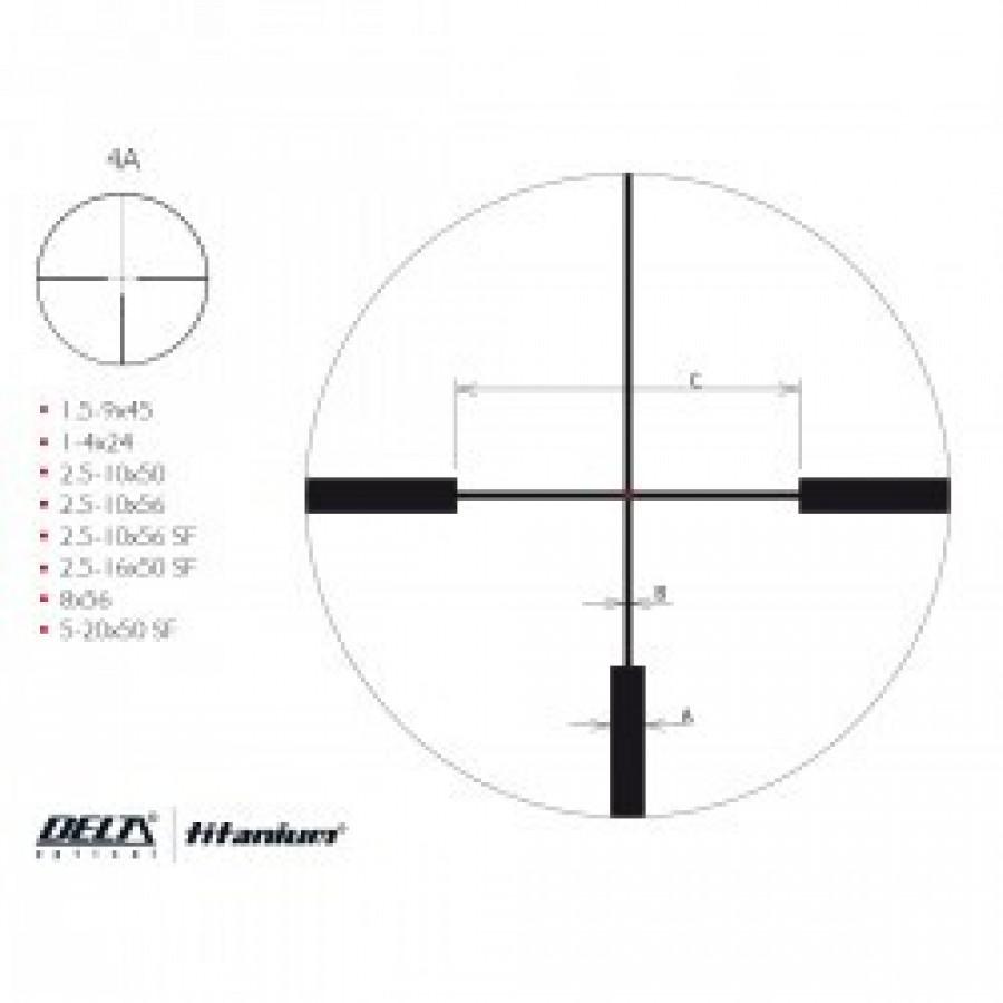 Приціл оптичний Delta DO Titanium 1.5-9x45 4A