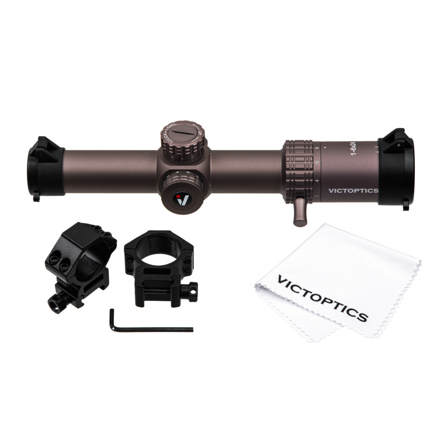 Приціл оптичний Vector Optics S6 1-6X24 (30 мм) Illum. SFP FDE