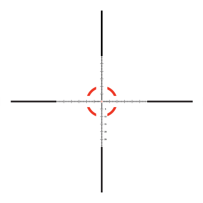 Приціл оптичний TRIJICON Credo 1-8x28 Red/Green MRAD Segmented Circle