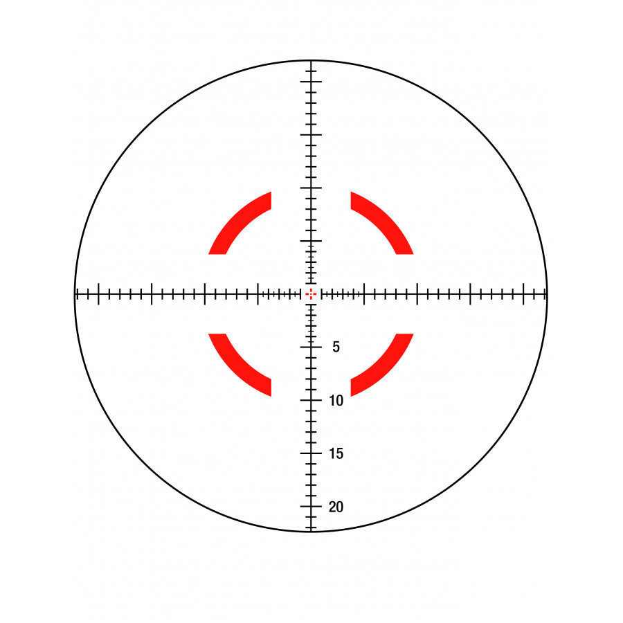 Приціл оптичний TRIJICON VCOG 1-8x28 illum. Red MRAD Crosshair