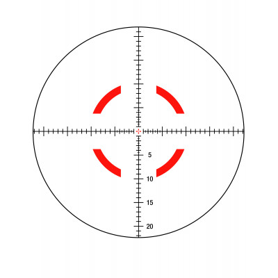 Приціл оптичний TRIJICON VCOG 1-8x28 illum. Red MRAD Crosshair