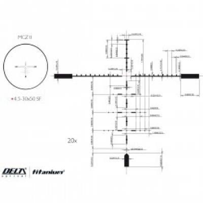 Приціл оптичний Delta DO Titanium 4.5-30x50 MCZ II illum. 30mm