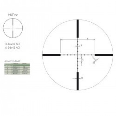 Приціл оптичний Delta DO Titanium 6-24x42 MD