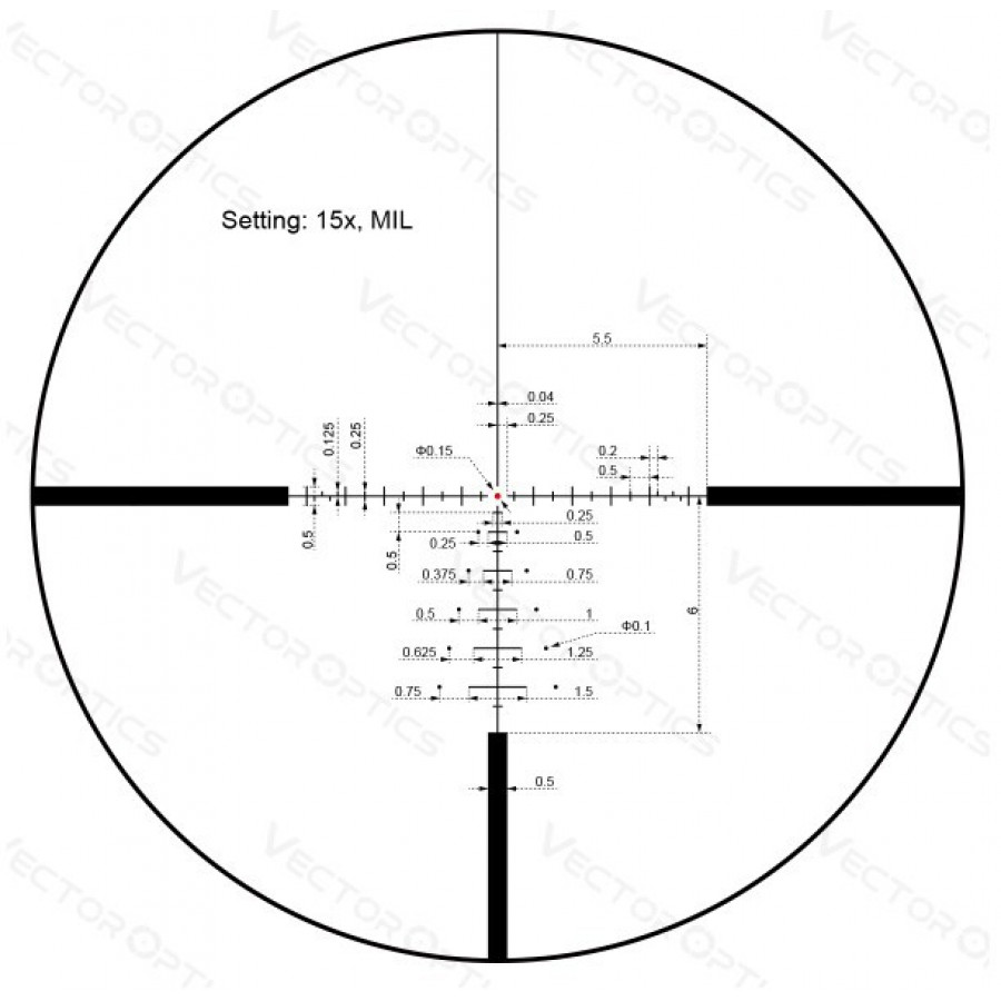 Приціл оптичний Vector Optics Paragon 3-15x44 (25,4 мм) illum. SFP Zero-Stop