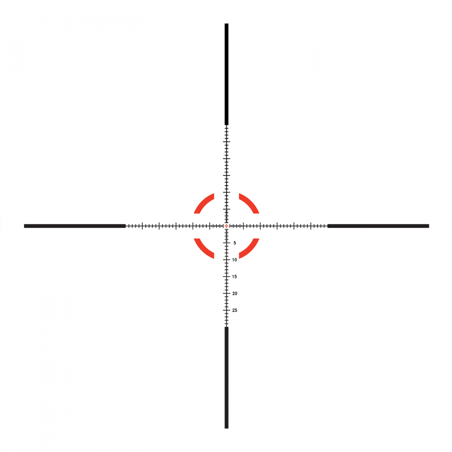 Приціл оптичний TRIJICON Credo 1-8x28 (34 мм) illum. Red/Green MRAD Segmented Circle