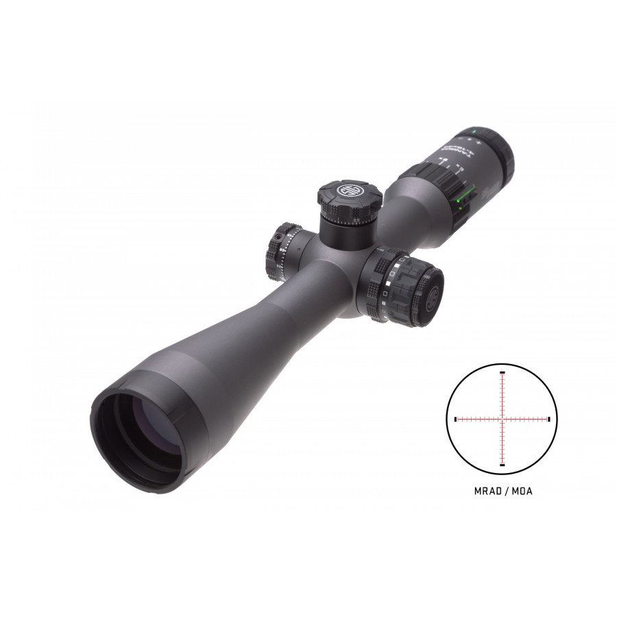 Приціл оптичний Sig Optics Tango 4 4-16x44mm, d.30mm, FFP, сітка MRAD з підсвічуванням Graphite