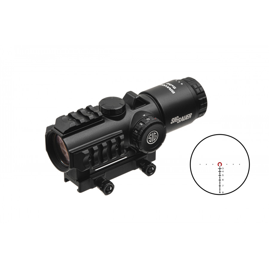 Приціл оптичний Sig Optics BRAVO5 BATTLE SIGHT, 5X32MM HORSESHOE DOT ILLUM RETICLE