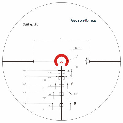 Приціл оптичний Vector Optics Continental 1-6x28 (34mm) illum. FFP Tactical