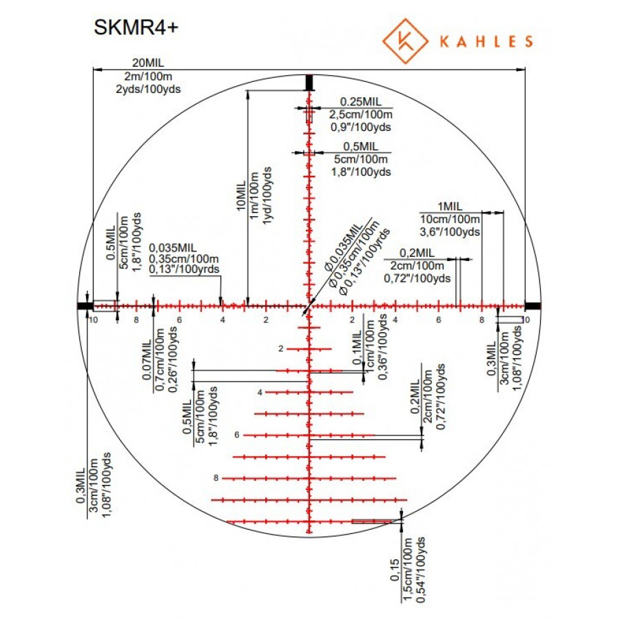 Приціл оптичний KAHLES K328i DLR CCW 3.5-28x50 (36 мм) illum. Skmr4+ w-left FFP