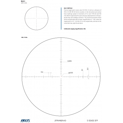 Приціл оптичний Delta STRYKER 5-50x56 DLS-1 2020