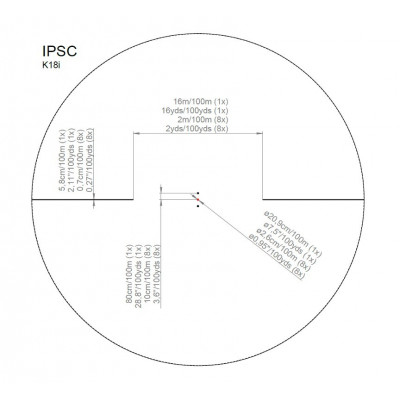 Приціл оптичний KAHLES K 18i 1-8x24 (30 mm) SFP illum. IPSC