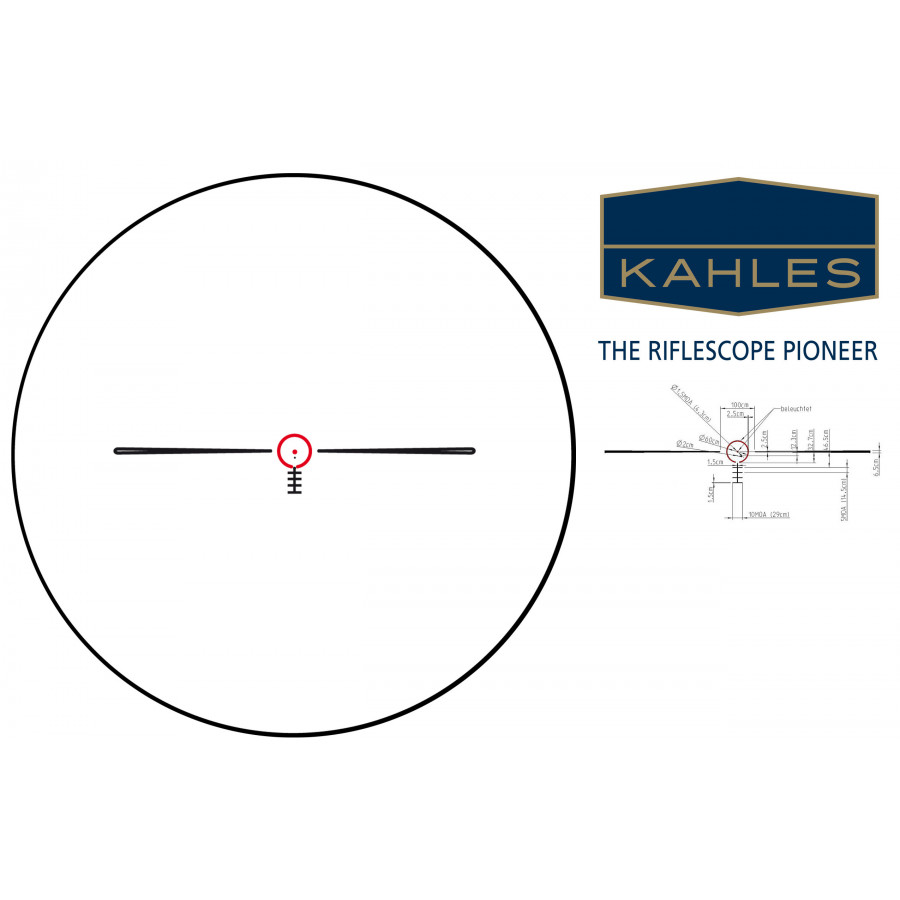 Приціл оптичний KAHLES K 4i 4x30 Abs. Circle-Dot