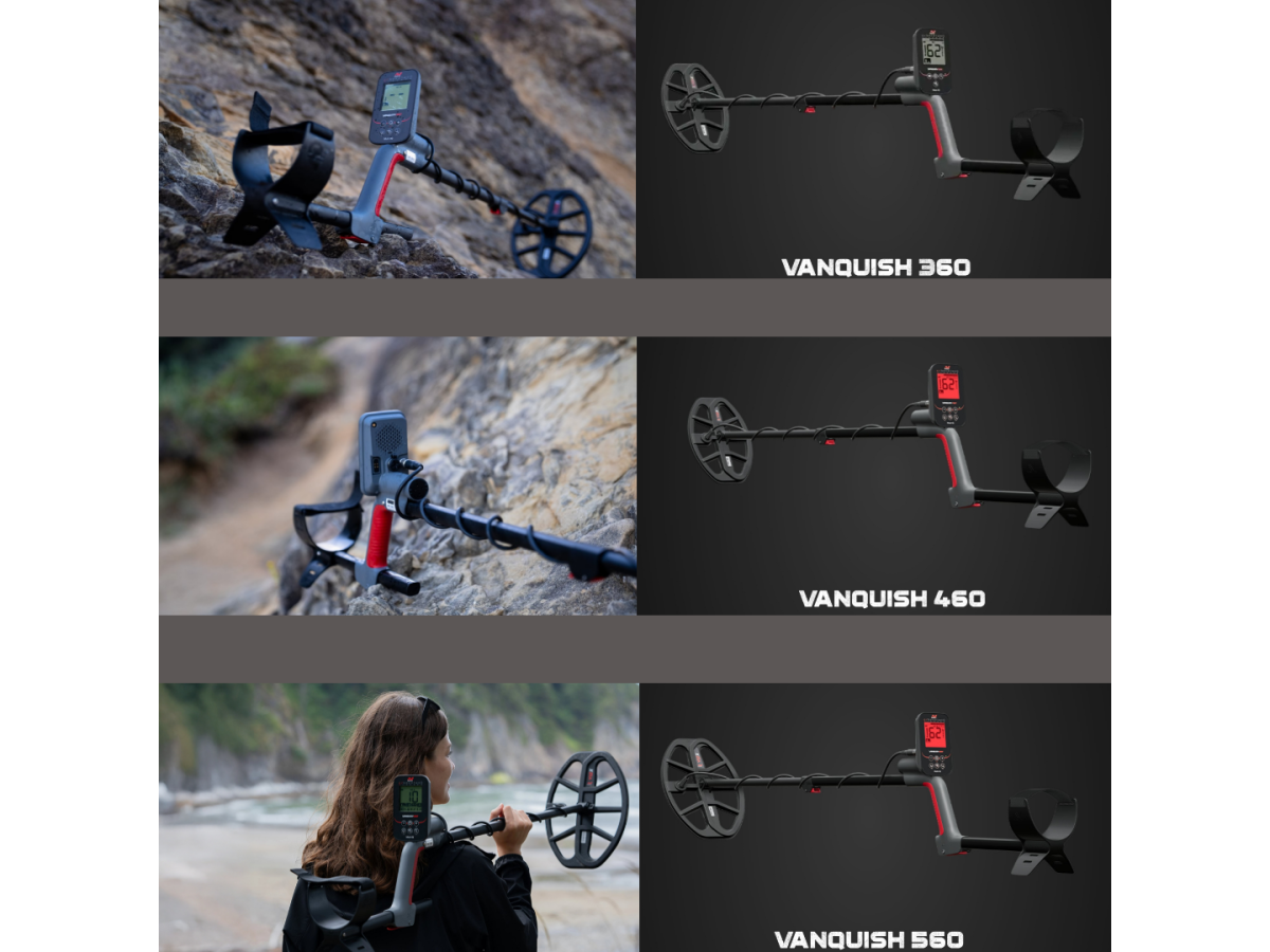 Minelab Vanquish 2025: полное сравнение моделей 360, 460, 560 и Pro-Pack