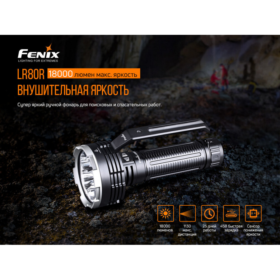 LR80R Ліхтар ручний Fenix LR80R