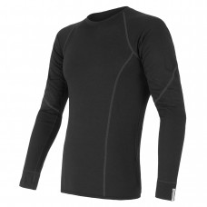 Термофутболка чоловіча Sensor Merino Active LS black 11109033, SM11MA-black-S