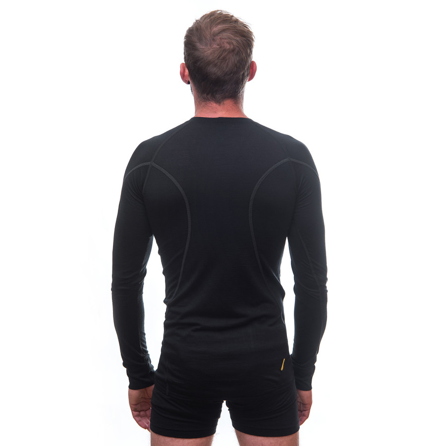 Термофутболка чоловіча Sensor Merino Active LS black 11109033, SM11MA-black-S