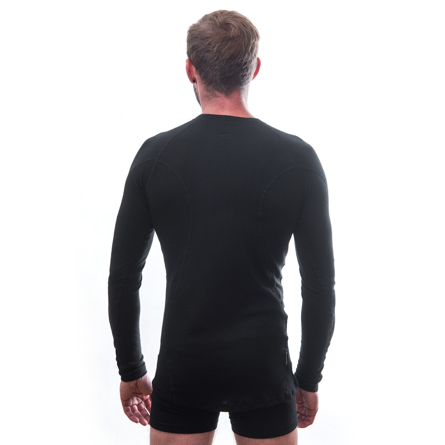 Термофутболка чоловіча Sensor Merino DF LS black 15100021, SM11M-black-XL