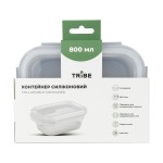 Контейнер Tribe Collapsible Container 800 мл силіконовий T-FF-0028, grey