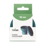 Стакан Tribe Collapsible Shot 90 мл з кришкою силіконовий T-FF-0030, ocean