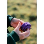Стакан Tribe Collapsible Shot 90 мл з кришкою силіконовий T-FF-0030, plum