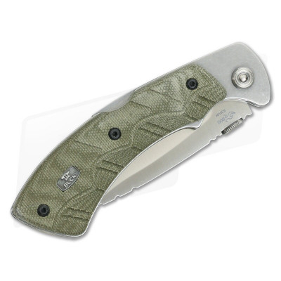 Ніж Buck "Open Season® Folding Skinner", green micarta