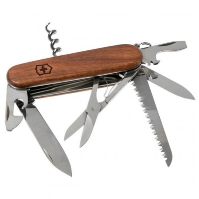 1.3711.63B1 Нож Victorinox Huntsman Wood, орех, блистер