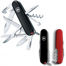 Ніж Victorinox Swiss Army Huntsman чорно-червоний