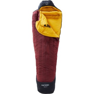 Спальний мішок Nordisk Oscar Mummy Large (-15/-20°C), 190 см - Left Zip, rio red/mustard yellow/black