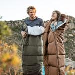 Спальник с капюшоном Naturehike U350S NH20MSD07, (-3°C), правый, темно-зеленый