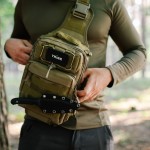 Сумка через плече Tribe Sling Pack 6,5 L T-IE-0003, coyote