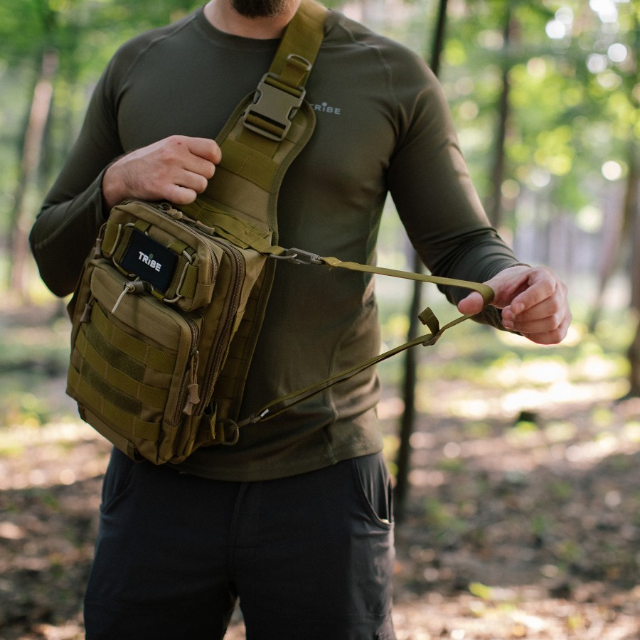 Сумка через плече Tribe Sling Pack 6,5 L T-IE-0003, coyote