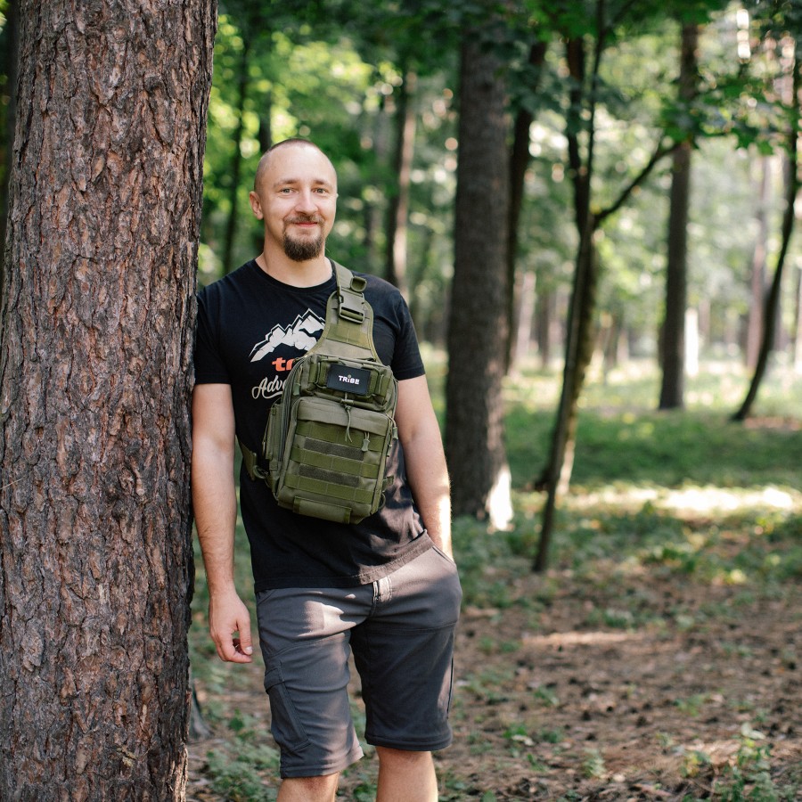 Сумка через плече Tribe Sling Pack 6,5 L T-IE-0003, olive