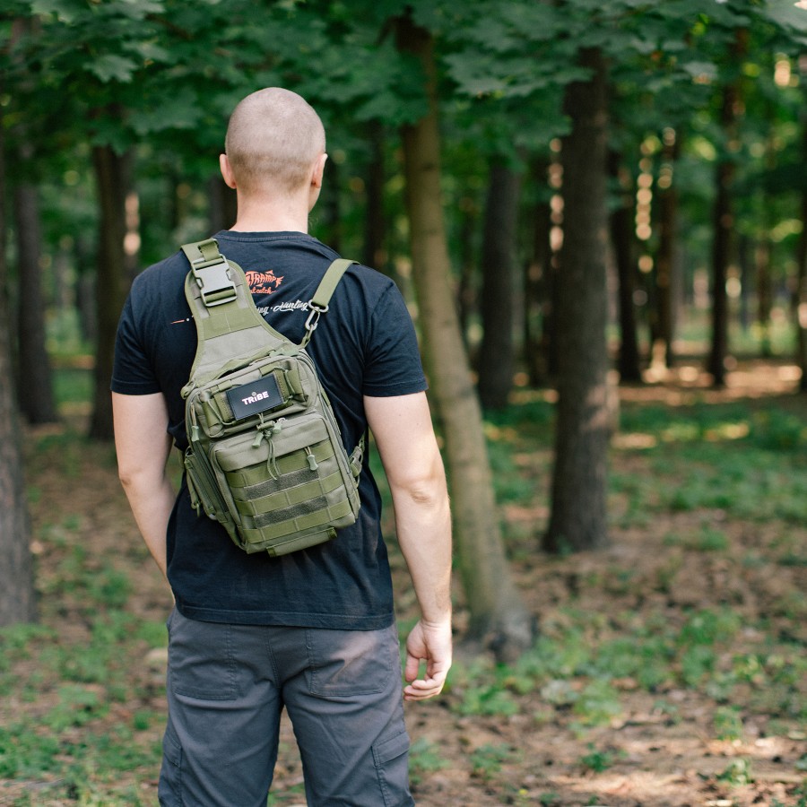 Сумка через плече Tribe Sling Pack 6,5 L T-IE-0003, olive