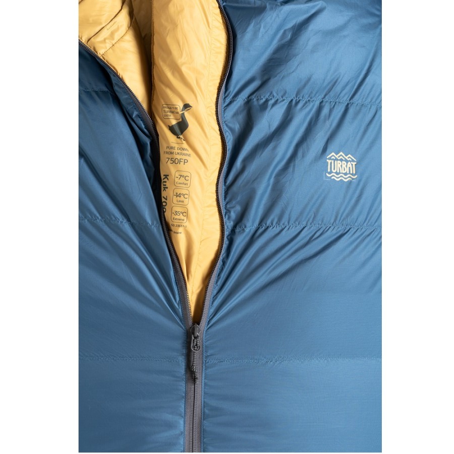 Спальник пуховий Turbat KUK 700 legion blue - 185 см