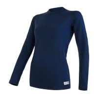 Термофутболка жіноча Sensor Merino DF LS deepblue 19200033, SW11M-deep-blue-M