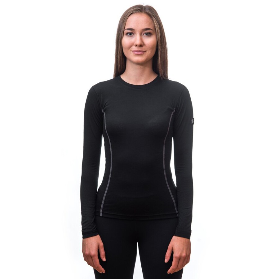 Термофутболка жіноча Sensor Merino Active LS black 11109024, SW11MA-black-XL