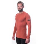 Термофутболка чоловіча Sensor Merino Active LS terracotta 23200037, SM11MA-terracotta-M