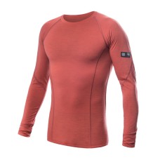 Термофутболка чоловіча Sensor Merino Active LS terracotta 23200037, SM11MA-terracotta-L