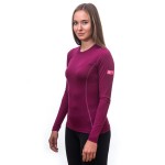 Термофутболка жіноча Sensor Merino Active LS lilla 12110027, SW11MA-lilla-L