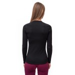 Термофутболка жіноча Sensor Merino DF LS black 15100029, SW11M-black-S