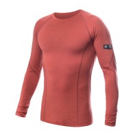 Термофутболка чоловіча Sensor Merino Active LS terracotta 23200037, SM11MA-terracotta-XXL