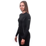 Термофутболка жіноча Sensor Merino Active LS black 11109024, SW11MA-black-M